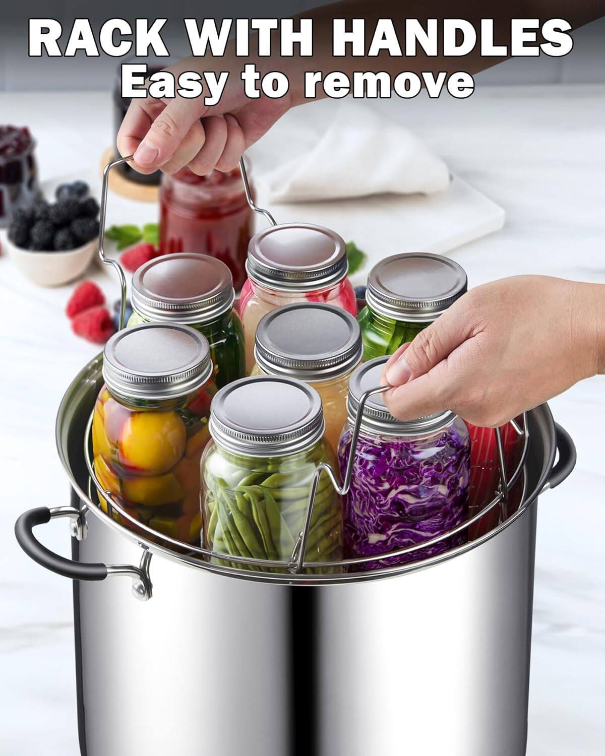RACK WITH HANDLES  
Easy to remove
