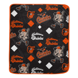 Pegasus - Baltimore Orioles 60" x 70" Retro Mascot Repeat Ultra Cozy Blanket - Multicolor