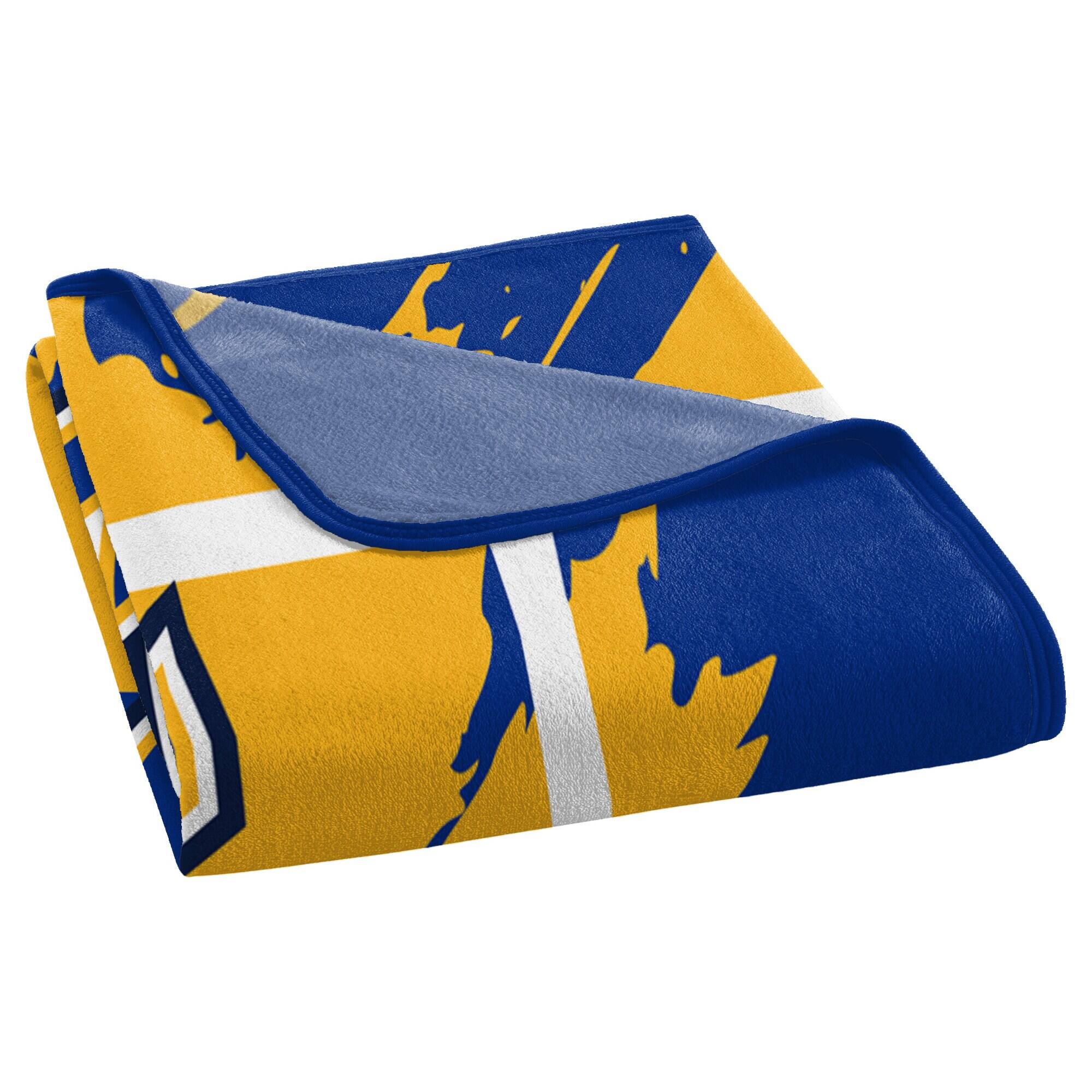 Alt View 3. Northwest - St. Louis Blues 46" x 60" Dimensional Micro Raschel Plush Throw Blanket - Blue.