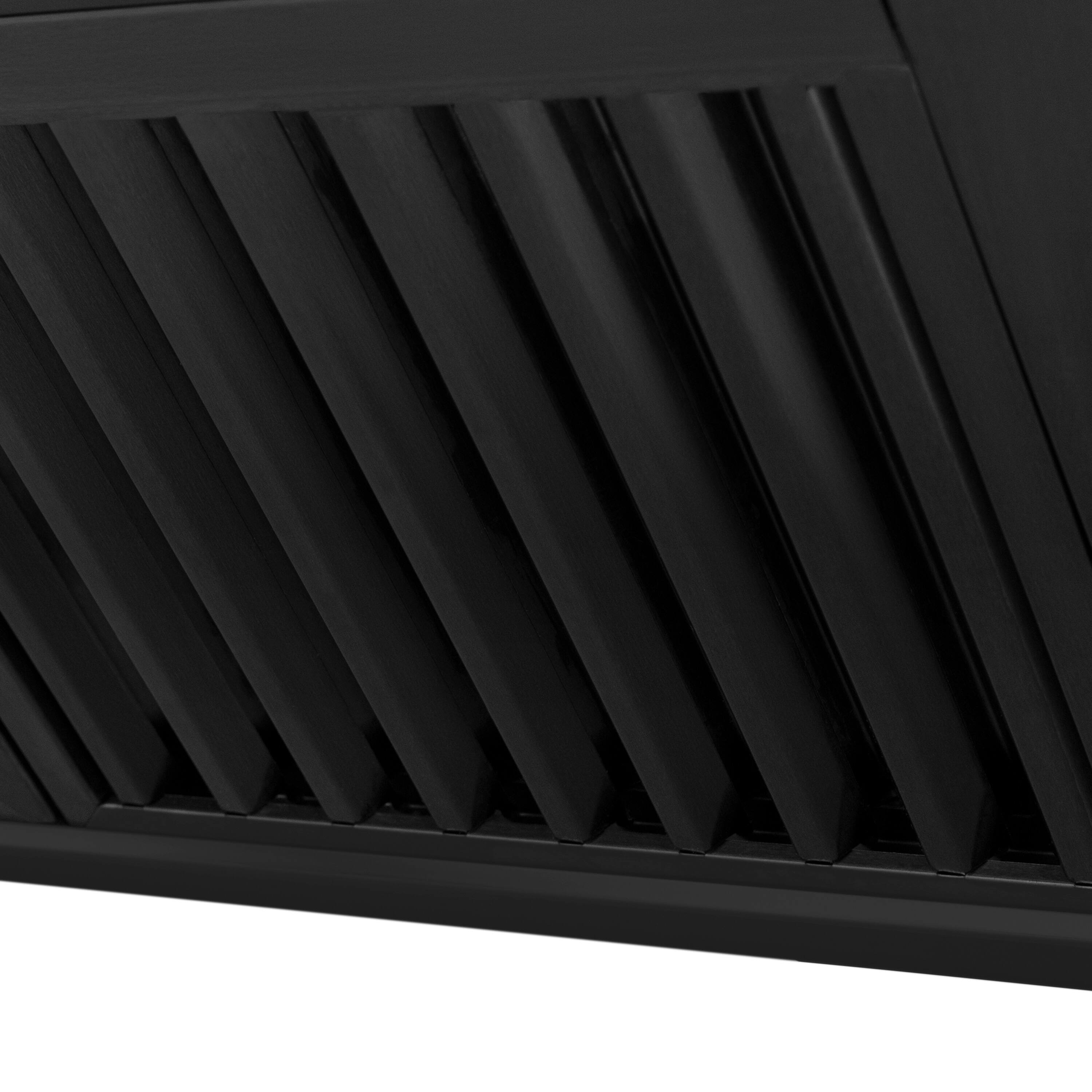 Alt View 1. ZLINE - 30" Externally Vented Range Hood - Black stainless steel.