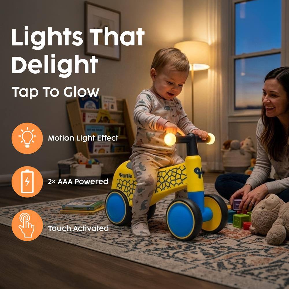 Lights That Delight  
Tap To Glow  

Motion Light Effect  
2x AAA Powered  
Touch Activated