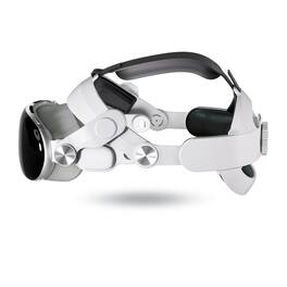 BEARSOLIM - Adjustable Elite headband compatible with Apple Vision Pro reduces head pressure,improves comfort and enhances immersion - White