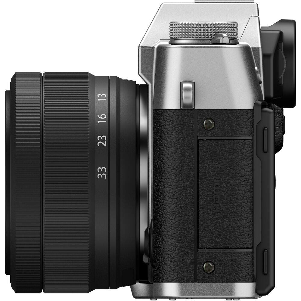 Alt View 1. Fujifilm - FUJIFILM X-T30 III Mirrorless Camera with 13-33mm f/3.5-6.3 Lens (Silver) Filter Kit - Silver.