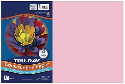 #1 TRU-RAY Construction Paper  
Premium Heavyweight Single Color Pack  
9" x 12"  
50 Sheets  
22.9 cm x 30.5 cm