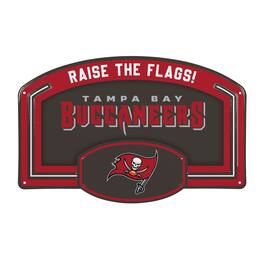 Evergreen Enterprises - Tampa Bay Buccaneers 11" x 17" Embossed USA Steel Buckle Wall Sign - Multicolor