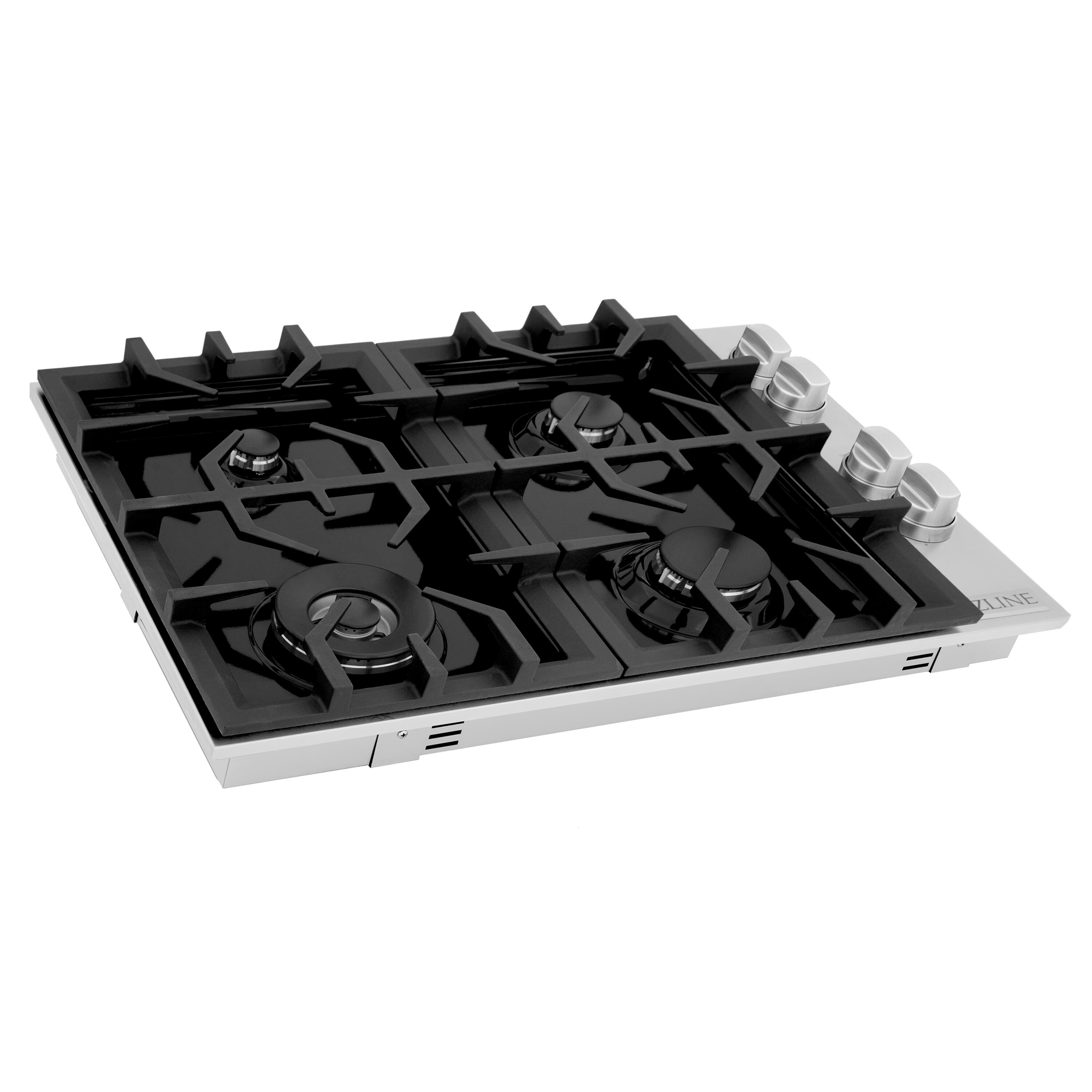 ZLINE 30" Gas Cooktop with 4 Gas Burners and Porcelain Top Black RC30
