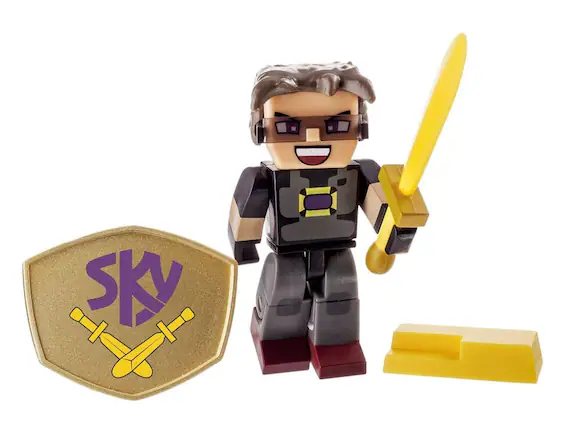 Front. PowerHouse Toys - Tube Heroes 3" Action Figure Sky.