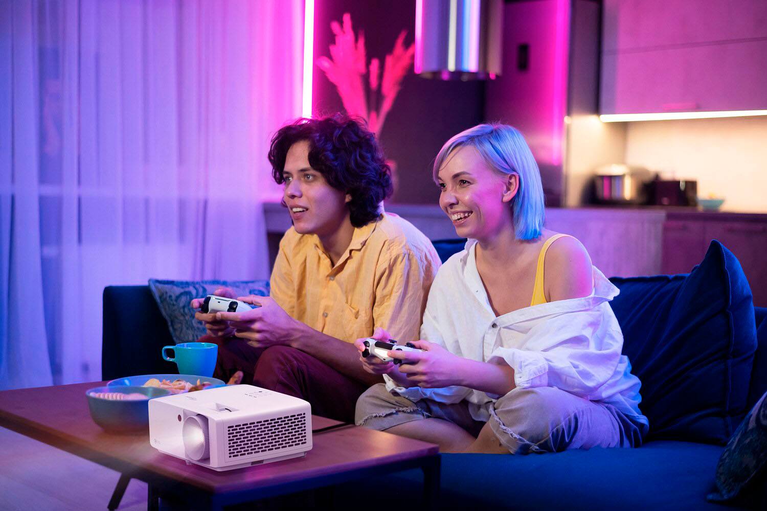 Alt View 14. Optoma - UHZ66 Laser 4K DLP Projector with High Dynamic Range - White.