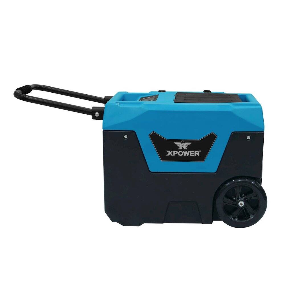 Alt View 4. XPOWER - Pint Bluetooth LGR Commercial Dehumidifier with Auto Purge Pump - Blue.