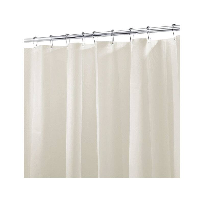 Angle. iDesign - iDesign 72 in. H X 72 in. W Beige Solid Shower Curtain Liner PEVA - Beige.