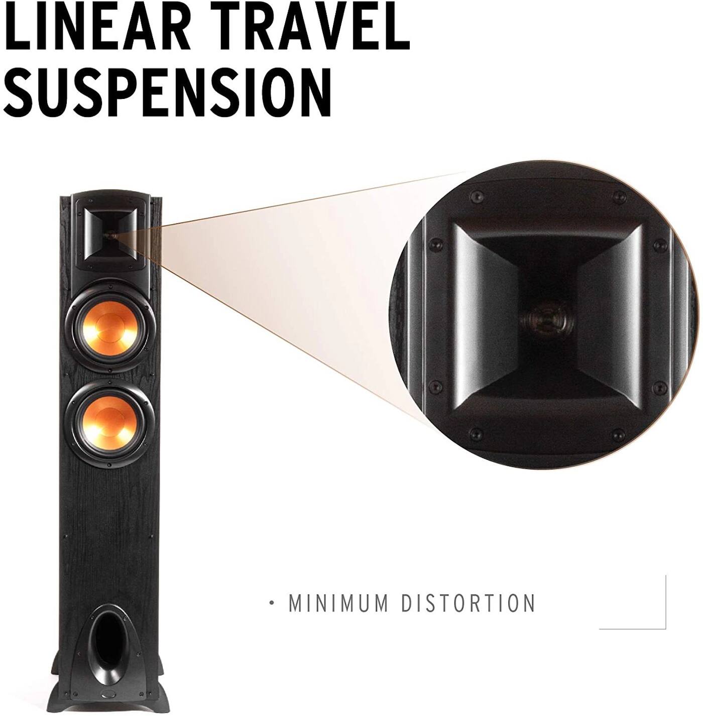 LINEAR TRAVEL SUSPENSION

MINIMUM DISTORTION