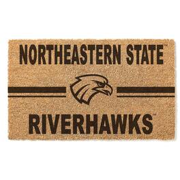 Jardine - Northeastern State Riverhawks 18" x 30" Team Logo Doormat - Brown