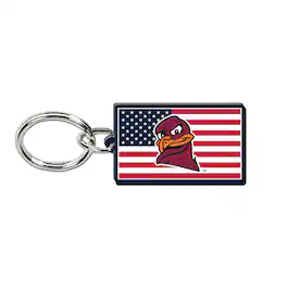 WinCraft - Virginia Tech Hokies Stars & Stripes Acrylic Key Ring - Multicolor
