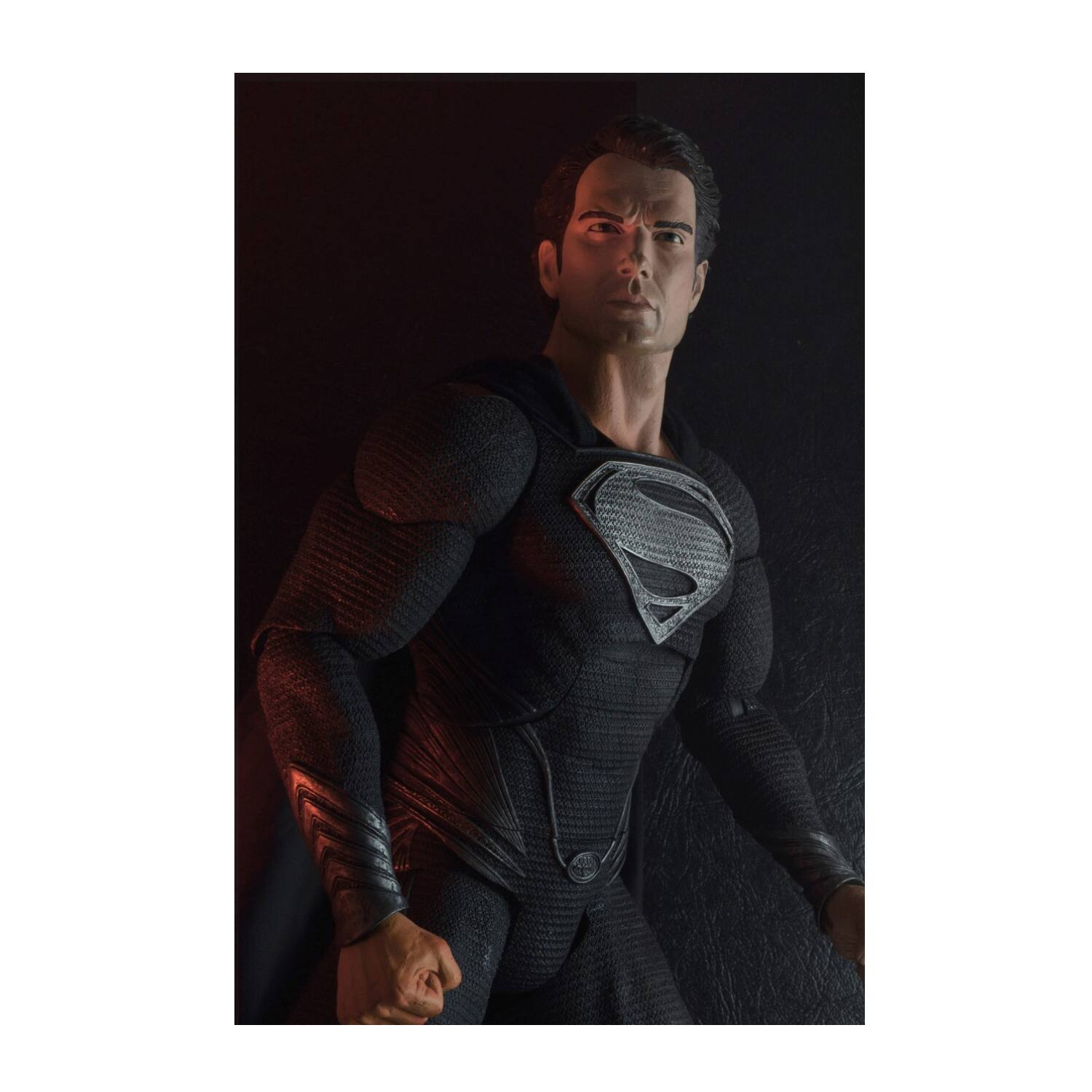 Angle. NECA - Neca Superman Man of Steel Black Suit 18-Inch Action Figure.