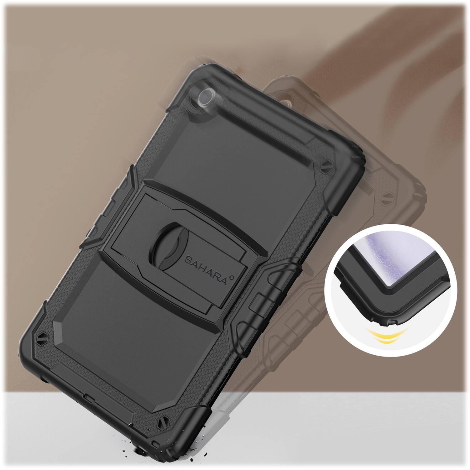 Alt View 17. SaharaCase - DEFENSE Series Case for Samsung Galaxy Tab A9+ - Black.