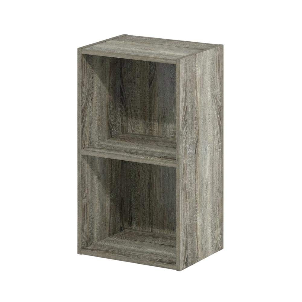 FurniFact - Wood Bookcase with Spacious Shelves and Stylish Finish - French Oak