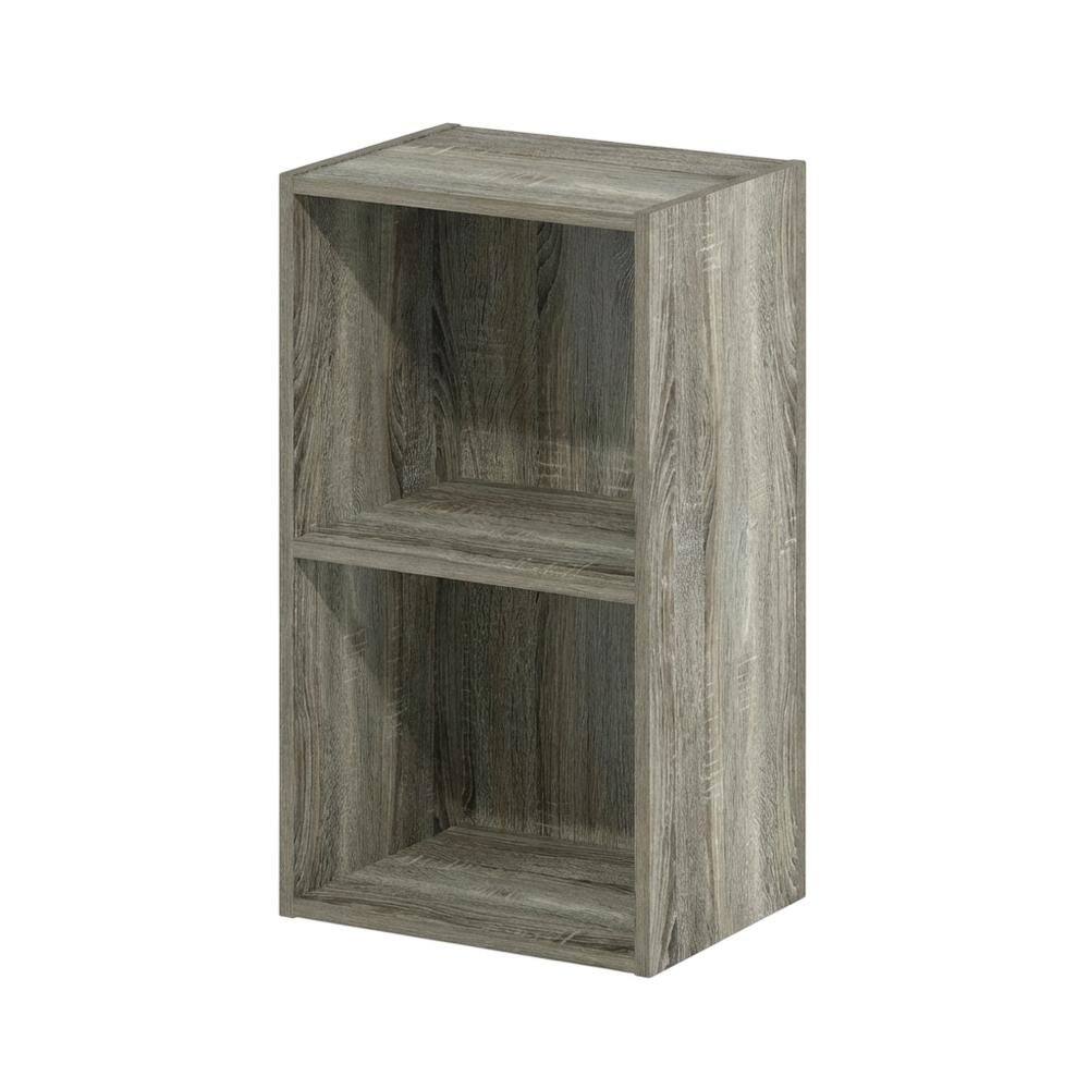 FurniFact - Wood Bookcase with Spacious Shelves and Stylish Finish - French Oak