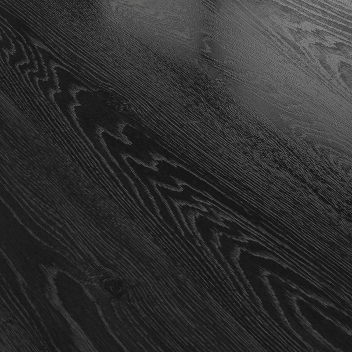 Alt View 7. Loheer - Loheer Black Rectangular Dining Table, Mid-Century Modern Rubberwood Frame - Black.