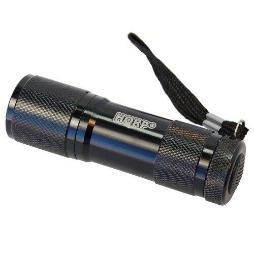 Left. HQRP - Pocket Red Light Flashlight 9 LED Night Observation Torch, Weather Resistant, 3 AAA Battery.