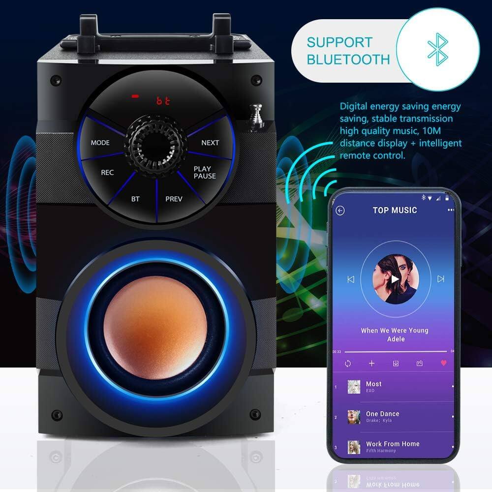 SUPPORT BLUETOOTH

Digital energy saving energy saving, stable transmission high quality music, 10M distance display + intelligent remote control.

BT PREV PLAY PAUSE NEXT MODE REC

TOP MUSIC
- When We Were Young - Adele
- Most - EXO
- One Dance - Drake, Kyla
- Work From Home - Fifth Harmony
- LU MOIK - From Home