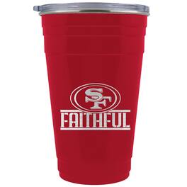 Great American Products - San Francisco 49ers Faithful 23oz. Tailgater Travel Tumbler - Scarlet