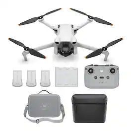 Mini 3 Camera Drone with DJI RC Remote Controller with Carrying Case Bundle