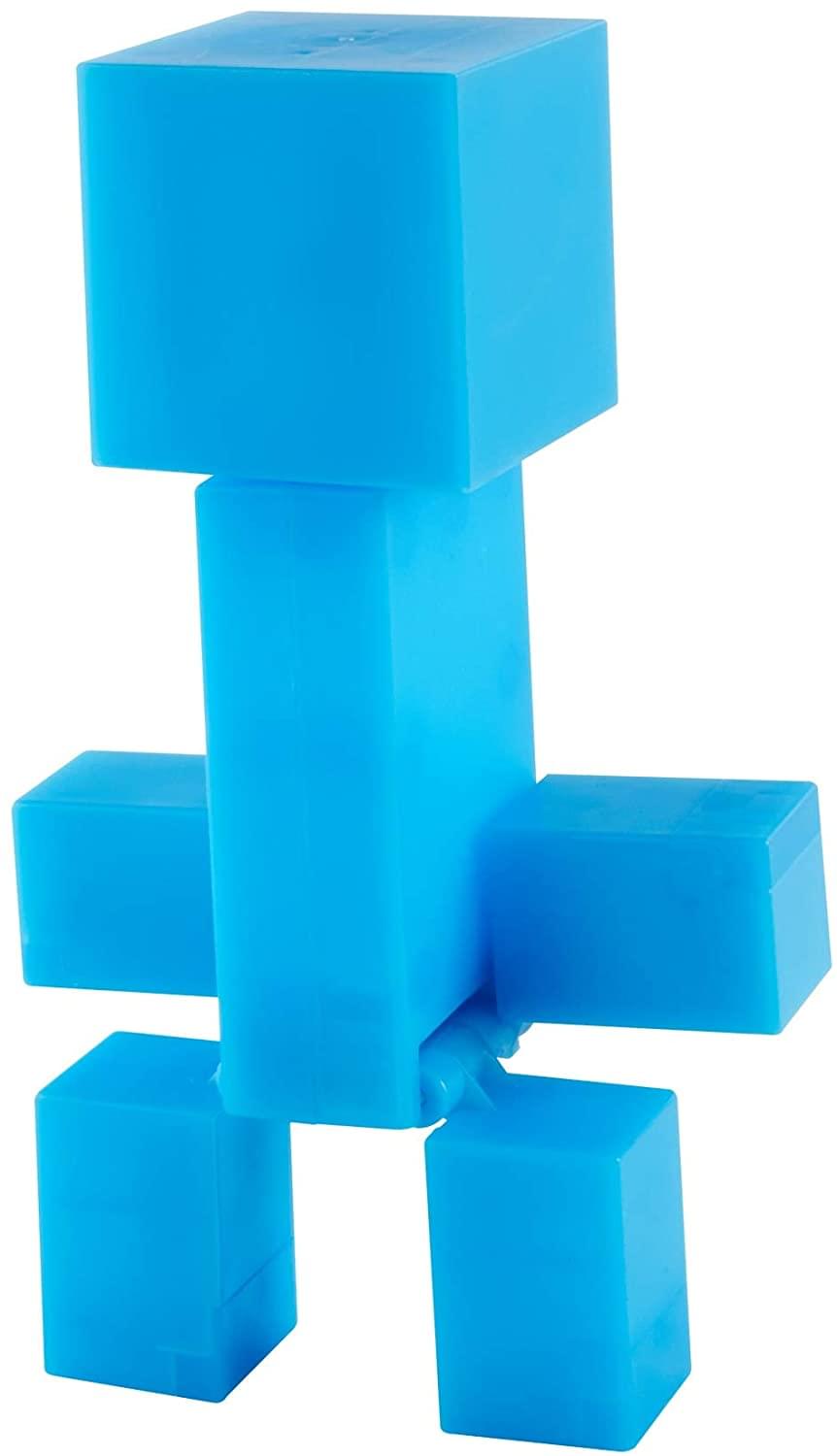Alt View 10. Fisher-Price - Minecraft Dungeons Large 11 Inch Articulated Action Figure | Charged Creeper - Blue.