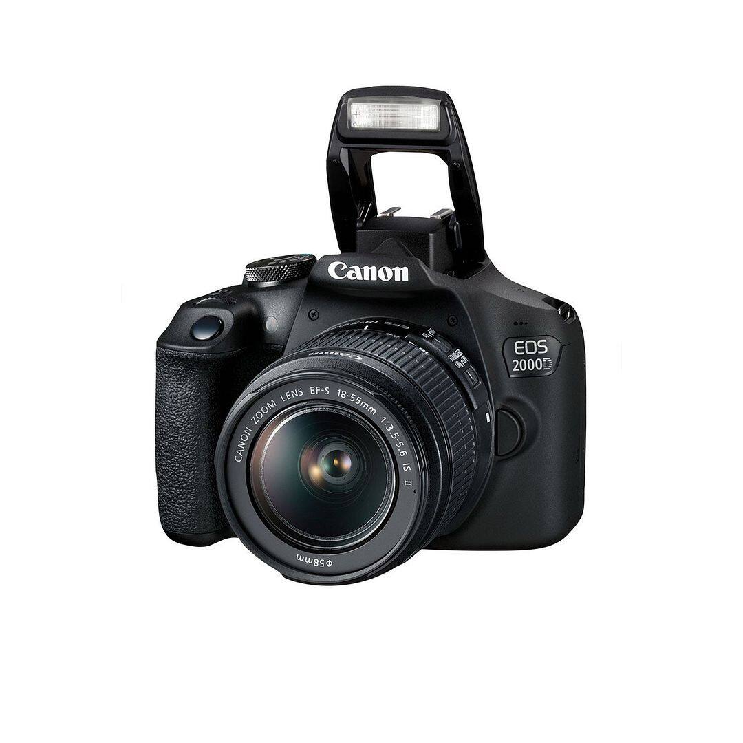 Canon EOS 2000D / T7 DSLR Camera with 18 55 Lens + 2x 64GB Card +