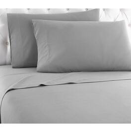 Shavel Home Products - Shavel Micro Flannel High Quality Sheet Set - Twin Flat/Fitted Sheet 66x96"/75x39x14" Pillowcase 21x32" - Greystone