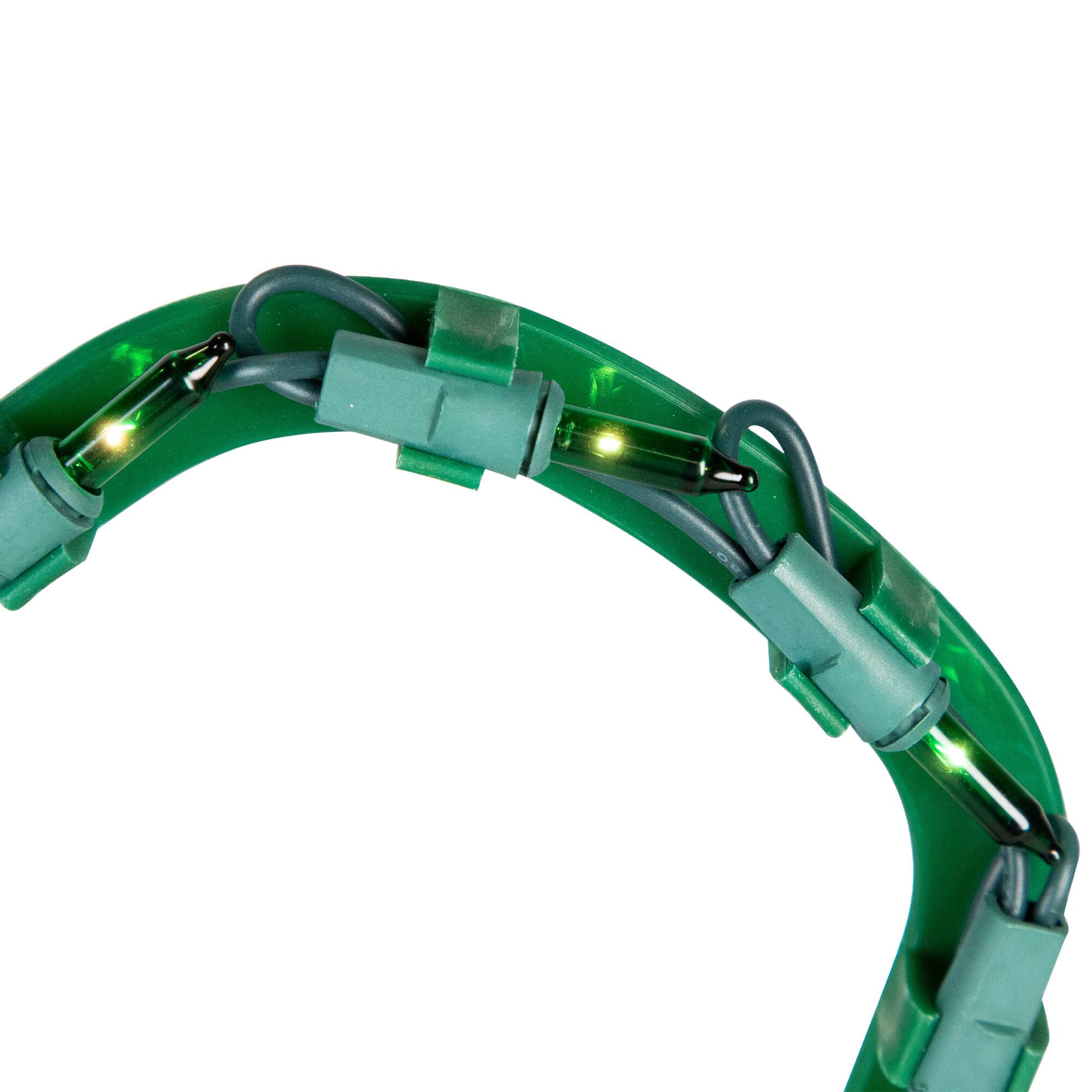 Alt View 5. Northlight - Lighted St. Patrick's Day Irish Shamrock Window Silhouette - 17" - Green.