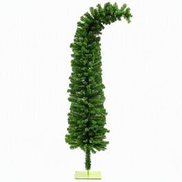 RYHNUYNE - Pencil Christmas Tree, Bendable Artificial Branches 400 Branch Tips Sturdy Base Slim Space-Saving Holiday Decor - Green
