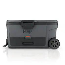 Ninja - FrostVault 65-qt. Wheeled Cooler with Cold Dry Zone, Charcoal Gray - Charcoal Grey
