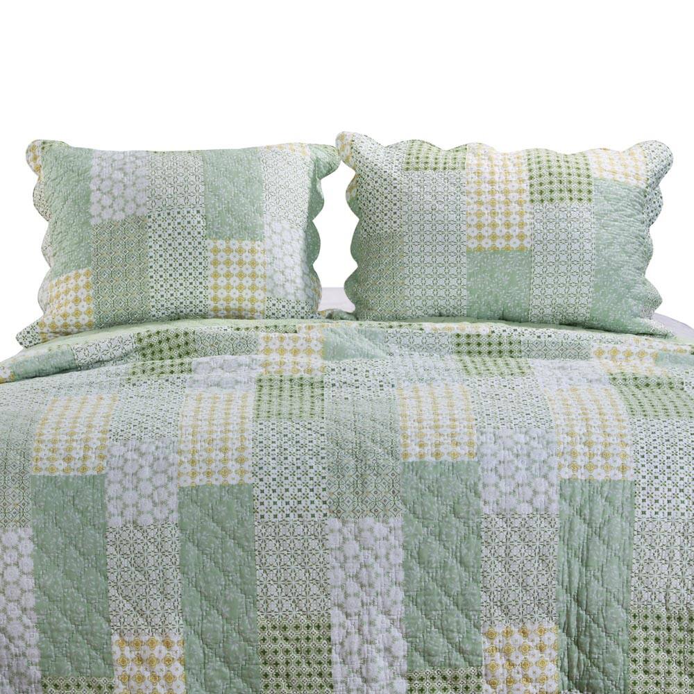 Alt View 1. BreeBe - Juniper Quilt Set - 2-Piece Twin/XL - Sage.