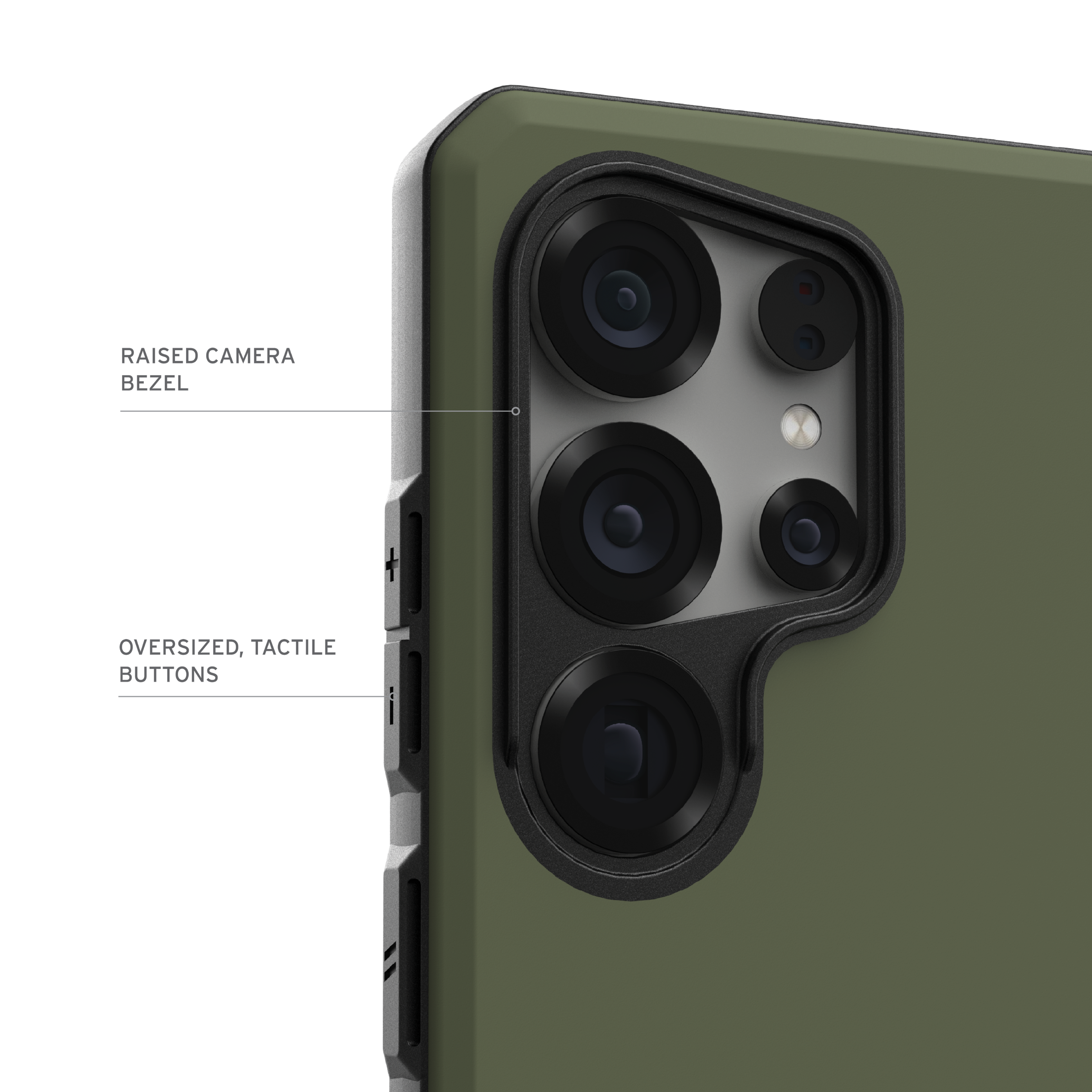 Left. UAG - Civilian LT w/Magnet for Galaxy S25 Ultra - Olive.