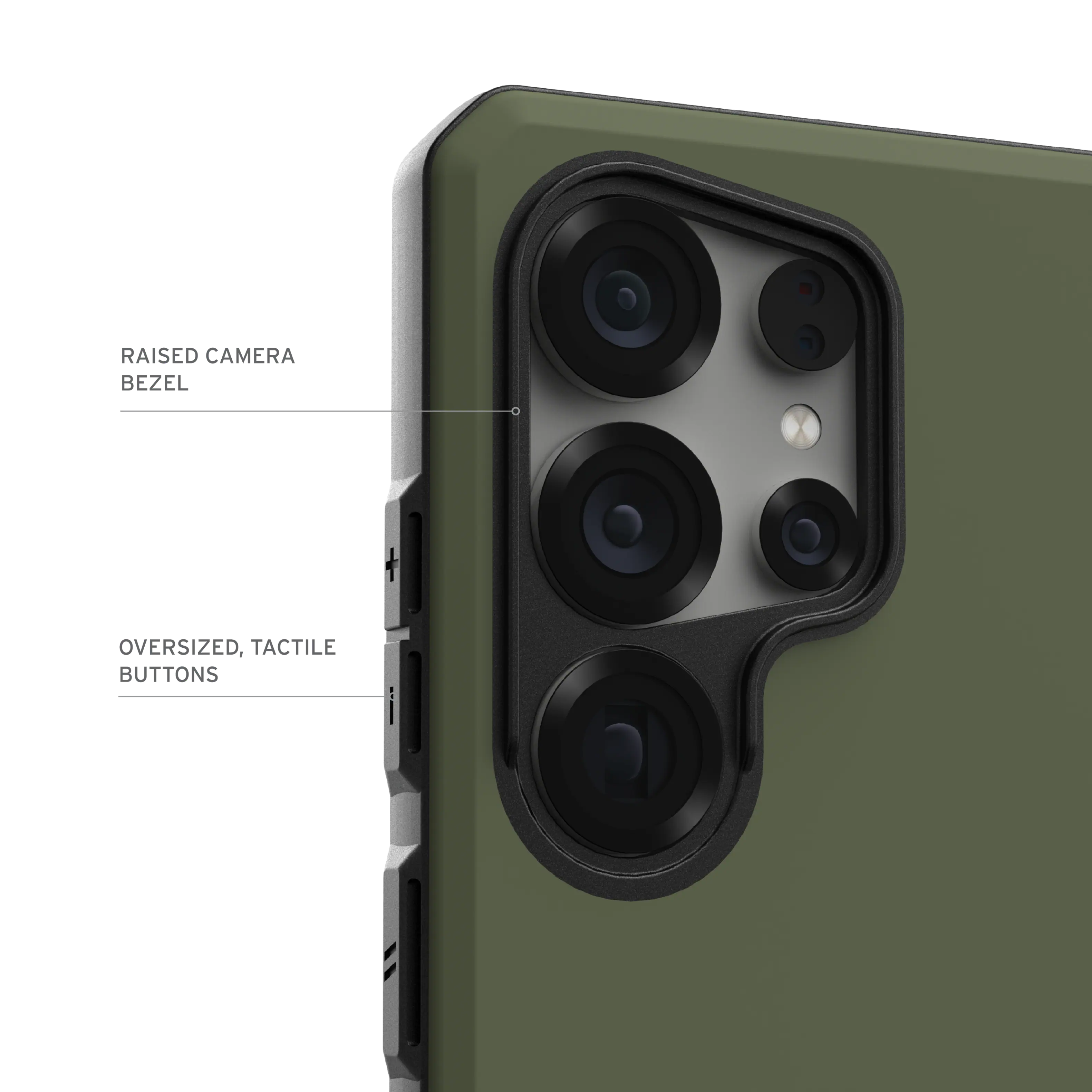 Left. UAG - Civilian LT w/Magnet for Galaxy S25 Ultra - Olive.