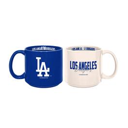 Logo Brands - Los Angeles Dodgers 2-Pack 15oz. Stackable Mug Set - Multicolor