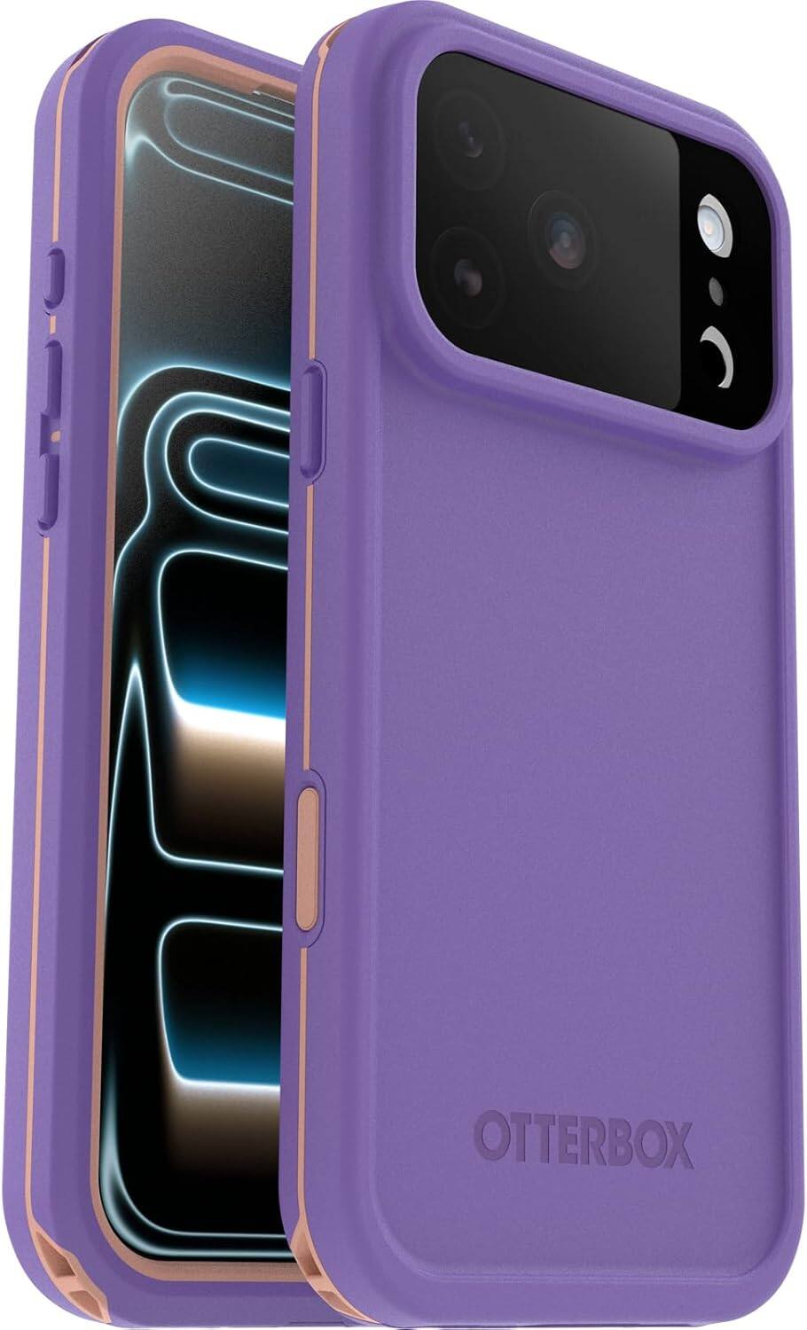 OtterBox - iPhone 17 Pro Max, Fre Series Case with MagSafe - Sleek & Stylish - Waterproof iPhone Case up to 2 Meters, IP68 - Rule of Plum (Purple)