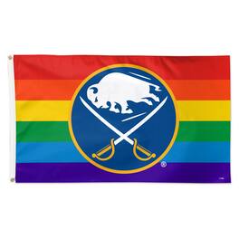 WinCraft - Buffalo Sabres 3' x 5' Single-Sided Deluxe Team Pride Flag - Multicolor