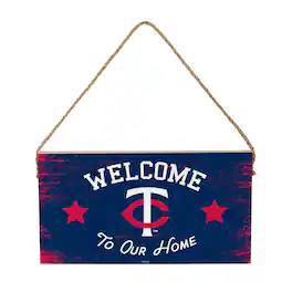 Evergreen Enterprises - 6" x 11" Welcome Home Wood Wall Sign with Rope Hanger - Multicolor