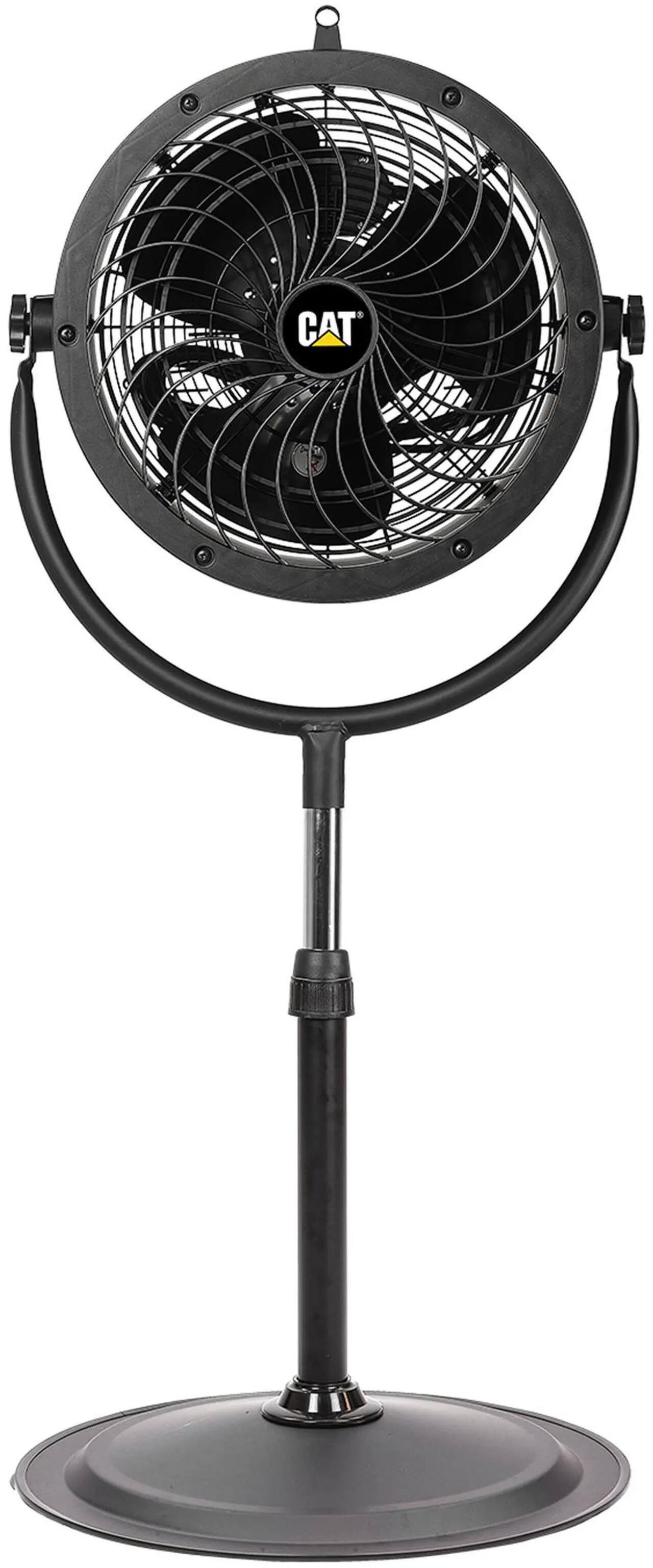 Alt View 1. Caterpillar - Caterpillar CF-HVPD-14AC-BK 14" Blade High-Velocity Pedestal Drum Fan.