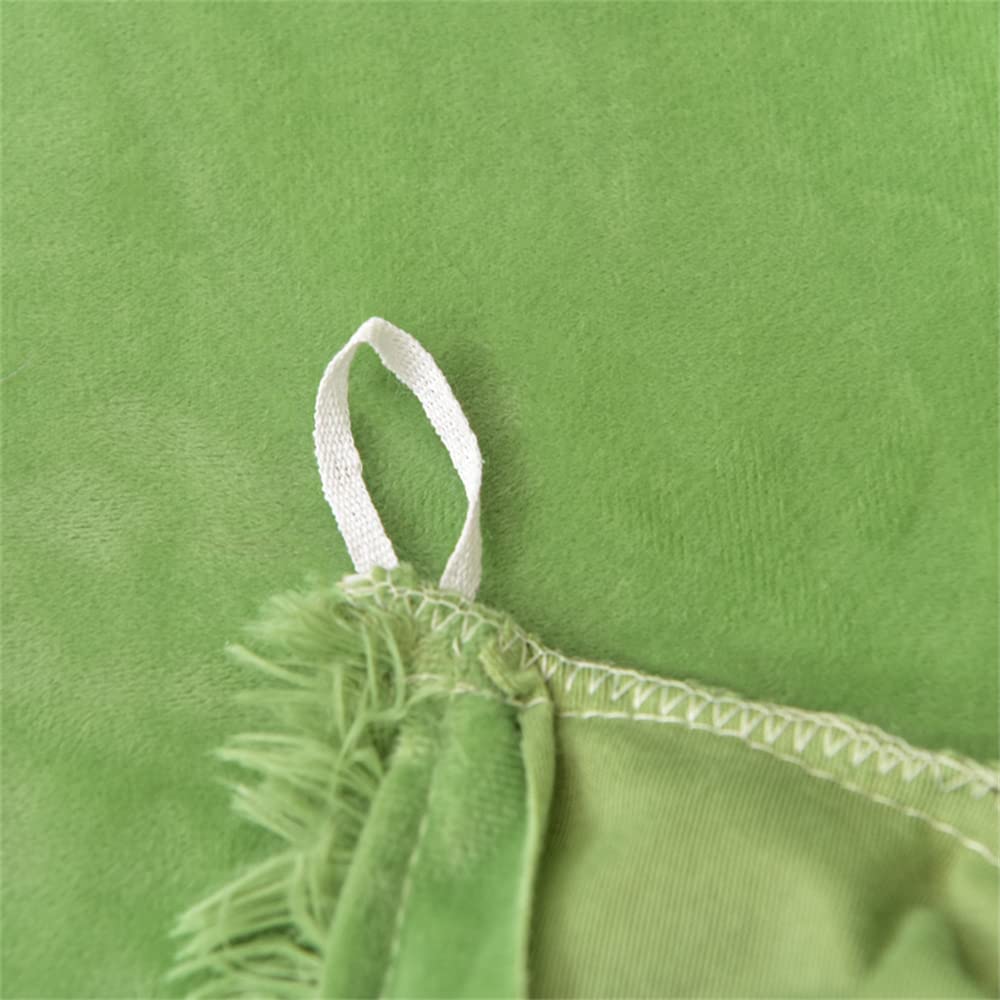 Alt View 6. Paradigms Interiors - Shaggy Fluffy Duvet Cover Set Size Super Soft Faux Bedding 3 1duvet llowcases Luxurious Plush Comforter Wit... - Green-Full-6pcs.