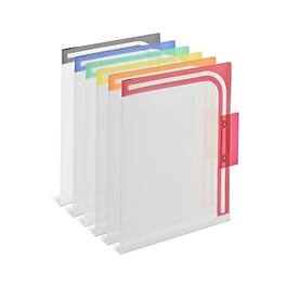 Staples - Reinforced File Folder, 1/3 Cut, Letter Size, 6/Pack (TR39414) - Assorted Colors