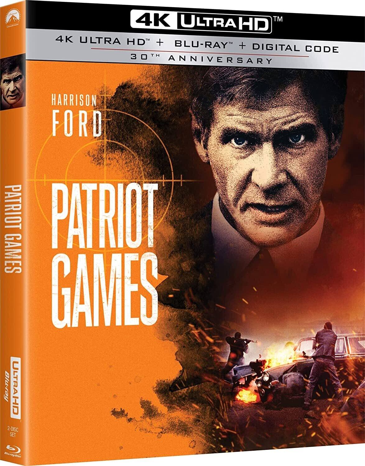 Patriot Games   - 4K Blu-Ray [4K Ultra HD Blu-ray]