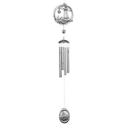 FC Design - 28" Long Pewter Lighthouse Wind Chime Outdoor Patio or Garden Hanging Decoration - Multi-Color