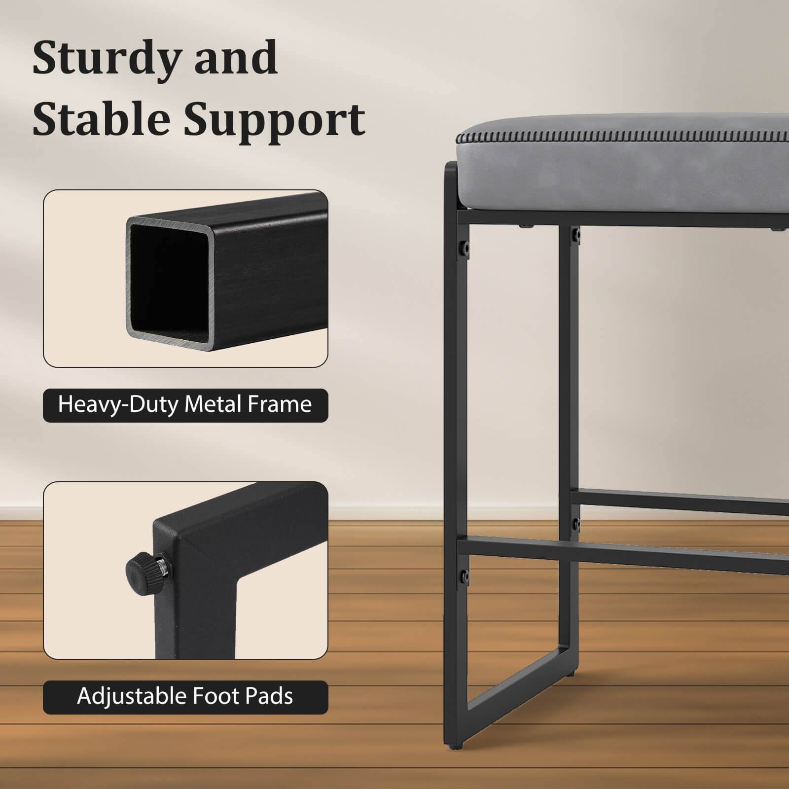 Sturdy and Stable Support

Heavy-Duty Metal Frame

Adjustable Foot Pads