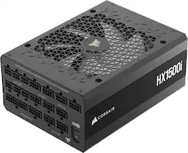CORSAIR - HXi Series HX1500i 80 PLUS Platinum Fully Modular Ultra Low-Noise ATX 3.1 and PCIE 5.1 Power Supply - Black