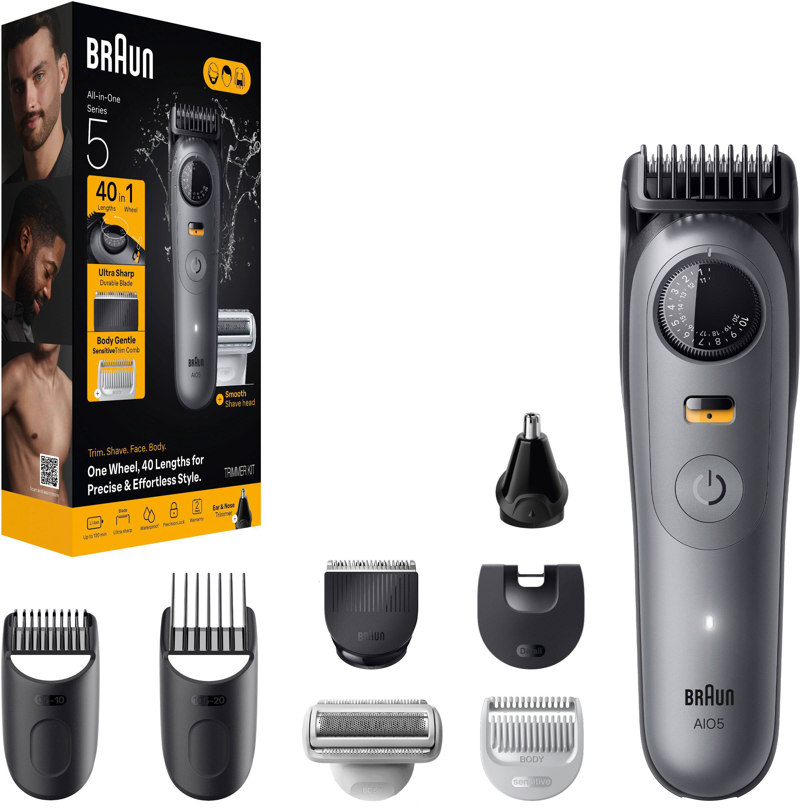 BRAUn All-in-One Series 5 40 1 Langte Whee E Ultra Sharp Durable Sade Ci RR Body Gentle Caviianal - Cand | I AC 1 2 1  al p  7 5  0% 10   9 da nn 6 e 8 - Smooth Shavt head Trim. Shave, Face. Body 40 Lengths for One Wheel, TRMST ET & Effortless Style. Precise 2 Le  Nu - Soer - - Na - on - - T - - - BRHUN D 5-10 10 20 BRAUN AIO5 BODY GOO ser tive

Corrected Text:
BRAUn All-in-One Series 5 40 1 Langte Whee E Ultra Sharp Durable Sade Ci RR Body Gentle Caviianal - Cand | I AC 1 2 1 al p 7 5 0% 10 9 da nn 6 e 8 - Smooth Shavt head Trim. Shave, Face. Body 40 Lengths for One Wheel, TRMST ET & Effortless Style. Precise 2
