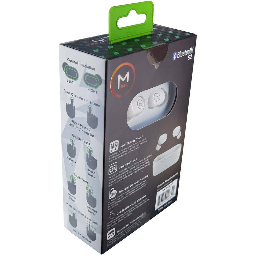 Control Illustration  
LEFT  
Press Once on either side  
RIGHT  

Play / Pause  
Pick Up / Hang Up  
Double Press  

Volume Up  
Next Track  
Triple Press  

Volume Down  
Previous Track  
Press and Hold 3 Seconds  

Voice Assistant  

Bluetooth 5.2  
Hi-Fi Quality Sound  
20-Hour Playtime  
Extended Control  
OneTouch  

Waterproof  

Bluetooth 5.2  
Hi-Fi Quality Sound  
20-Hour Playtime  
Extended Control  
OneTouch  

Waterproof  

Bluetooth 5.2  
Hi-Fi Quality Sound  
20-Hour Playtime  
Extended Control  
OneTouch  

Waterproof  

Bluetooth 5.2  
Hi-Fi Quality Sound  
20-Hour Playtime  
Extended Control  
OneTouch  

Waterproof  

Bluetooth 5.2  
Hi-Fi Quality Sound  
20-Hour Playtime  
Extended Control  
OneTouch  

Waterproof  

Bluetooth 5.2  
Hi-Fi Quality Sound  
20-Hour Playtime  
Extended Control  
OneTouch  

Waterproof  

Bluetooth 5.2  
Hi-Fi Quality Sound  
20-Hour Playtime  
Extended Control  
OneTouch  

Waterproof  

Bluetooth 5.2  
Hi-Fi Quality Sound  
20-Hour