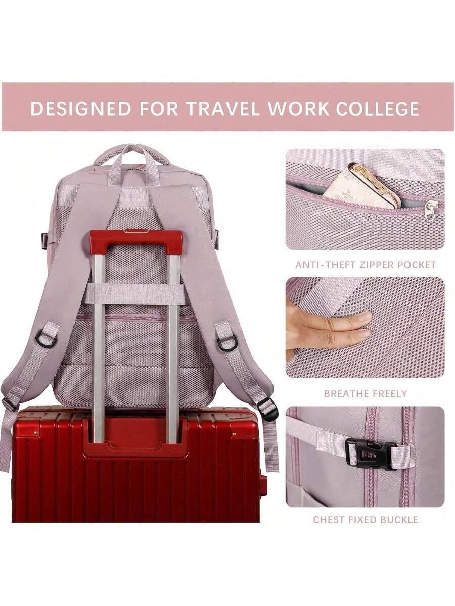 DESIGNED FOR TRAVEL WORK COLLEGE

ANTI-THEFT ZIPPER POCKET

BREATHE FREELY

CHEST FIXED BUCKLE