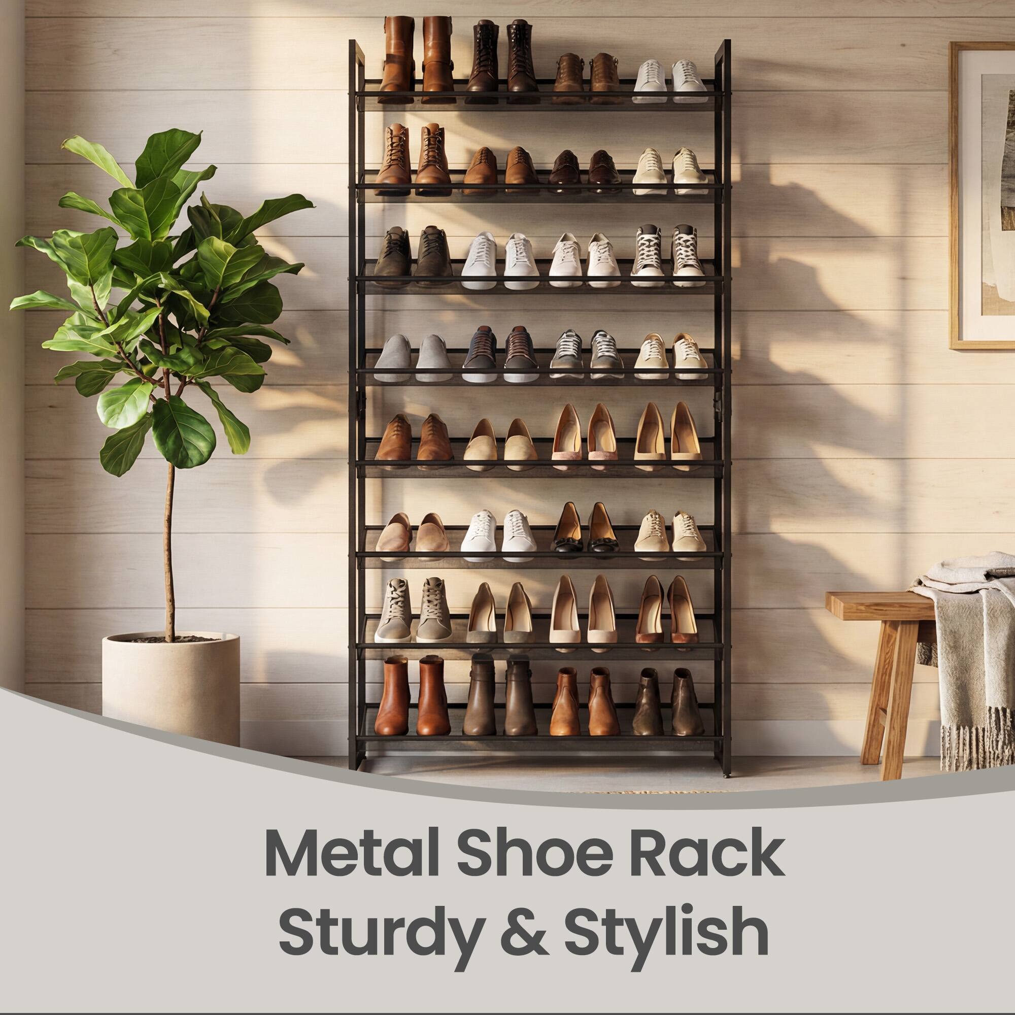 Metal Shoe Rack Sturdy & Stylish